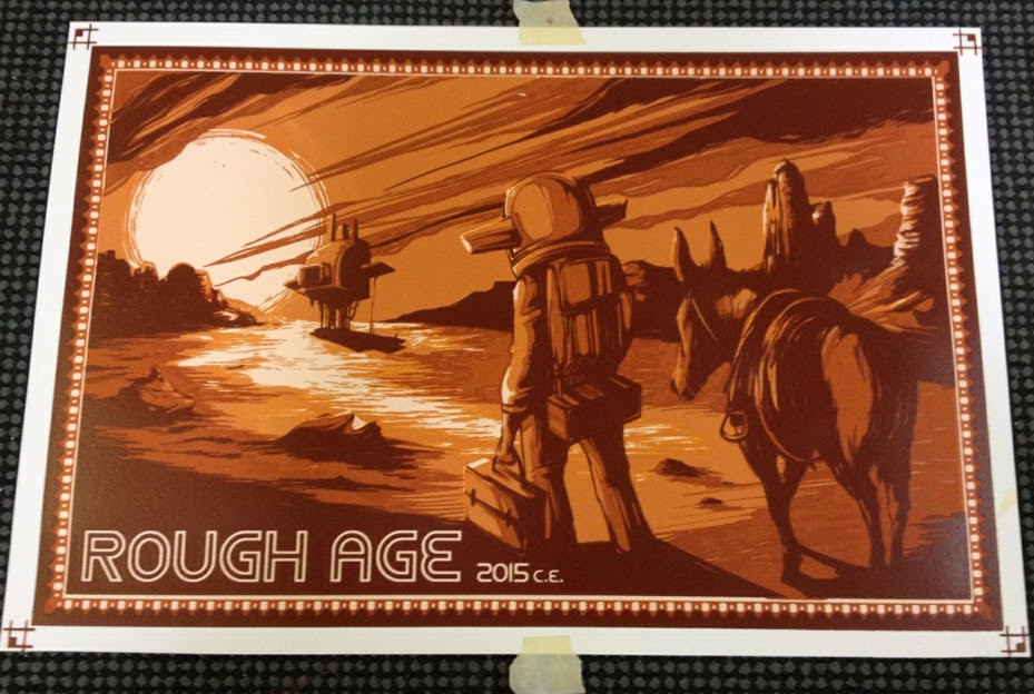 Homeward screen print